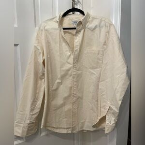 Red Land Cotton Work Shirt Untucked